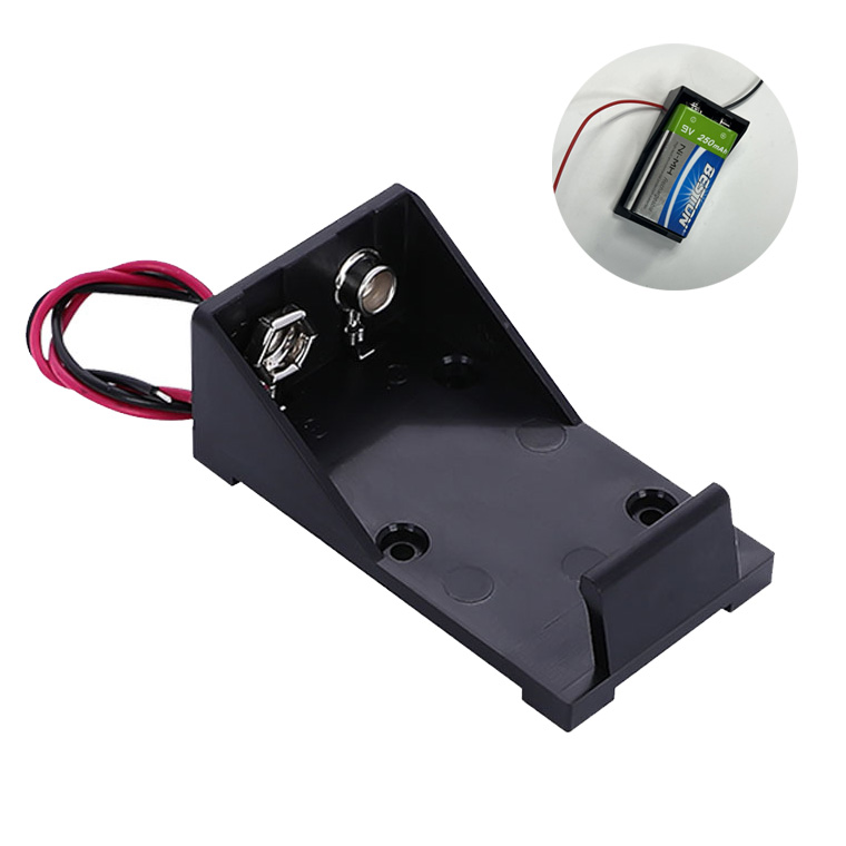 9V 電池ホルダー・角型006P 専用 9v バッテリースナップ 9V電池 ソケット 電池 ボックス ホルダー