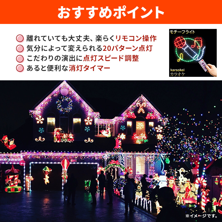 DENKO HOME（電光ホーム） イルミネーション モチーフ ライト カラオケ