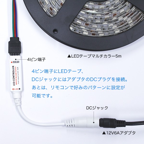 ledテープ bluetooth ストア コントローラーボックス