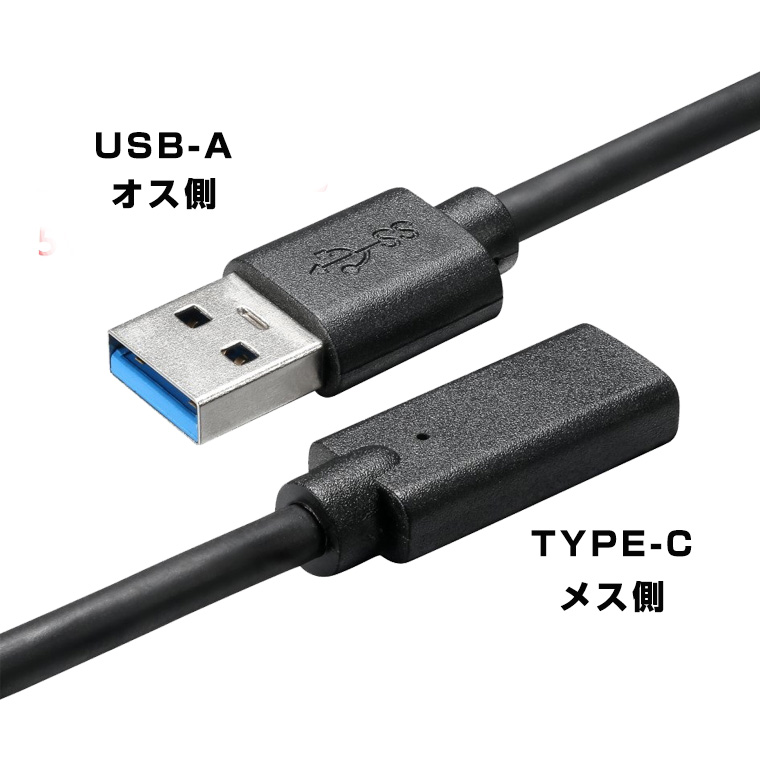 USB 2.0二股 延長ケーブル 2分岐 延長コード データ転送 充電 汎用