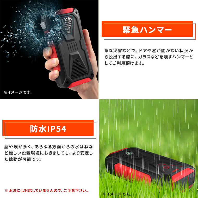 ジャンプスターター 車用 モバイルバッテリー Type-C 防水 急速充電 Amazon | ACEZUK ジャンプスターター 21800mAh大容量 6000A