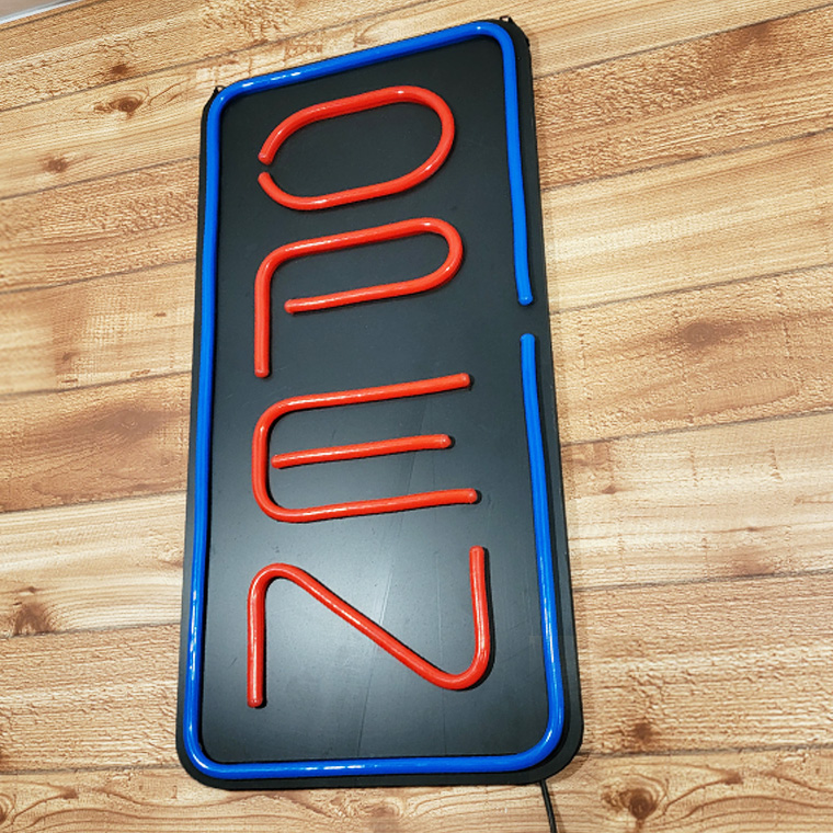 DENKO HOME（電光ホーム） LED ネオンサイン 屋内用 OPEN オープン 縦