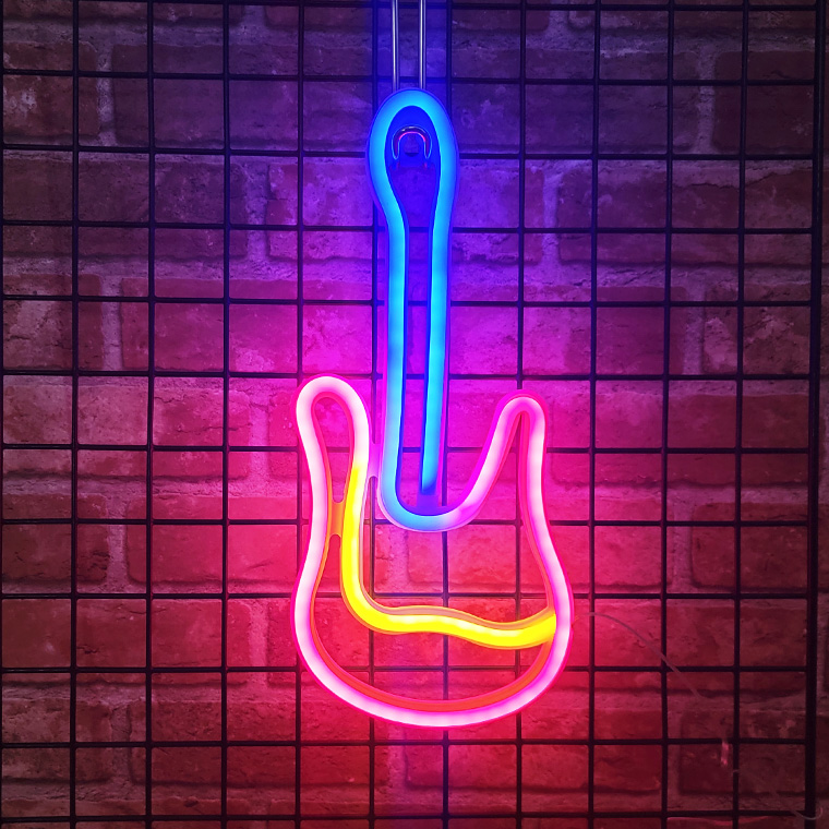 照明 ビール ネオンサイン LED ネオン管 USB電源 NEON 光る AiO ネオンサイン LED LIVE MUSIC ネオンサイン USB電源 ソーセージ