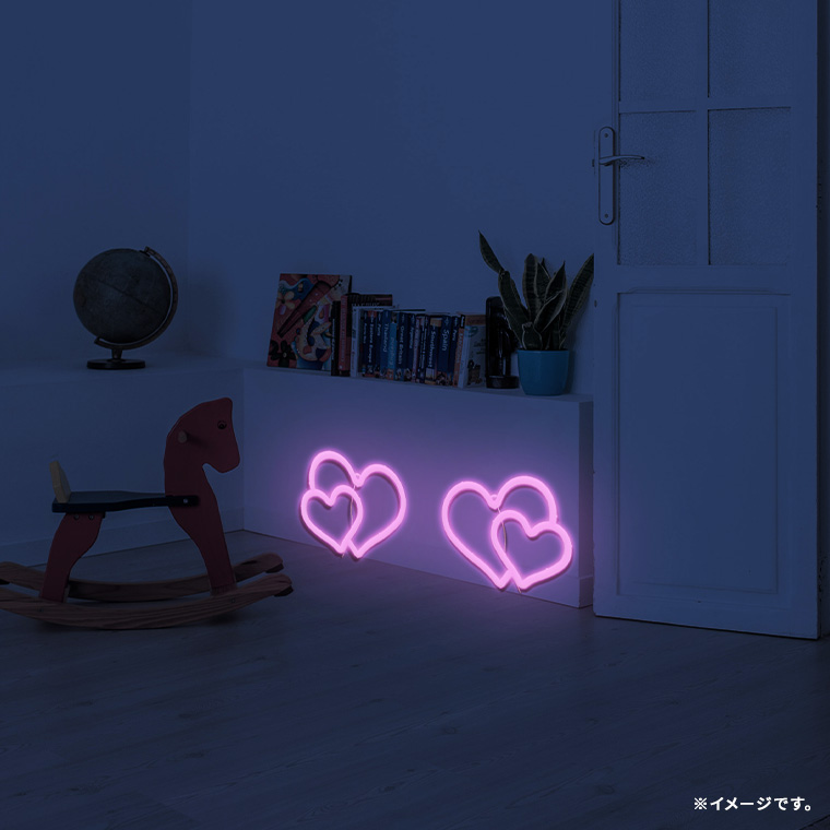 LED ネオンサイン ハート heart ラブ 愛 ハート型 ロング LED ネオンサイン ハート heart ラブ 愛 ハート型 ロング