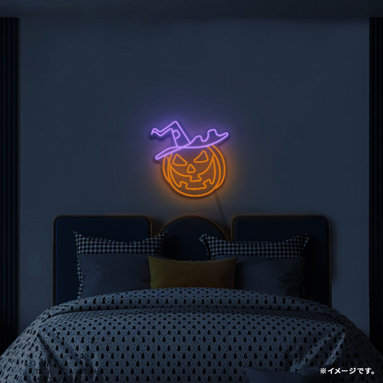 DENKO HOME（電光ホーム） LED ネオンサイン パンプキン ハロウィン