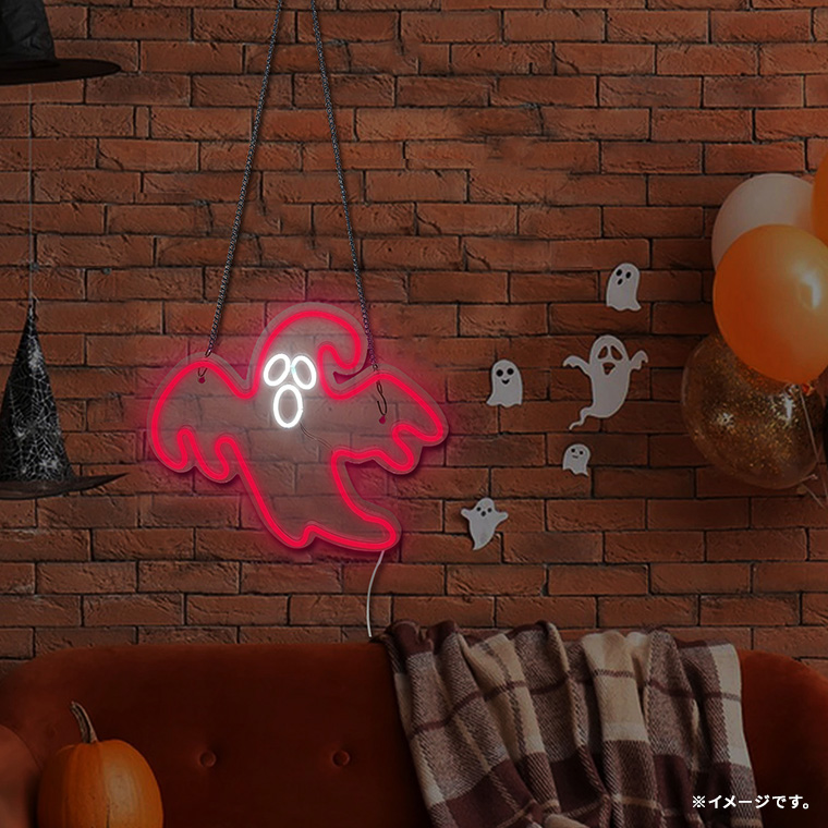 DENKO HOME（電光ホーム） LED ネオンサイン お化け ゴースト 幽霊