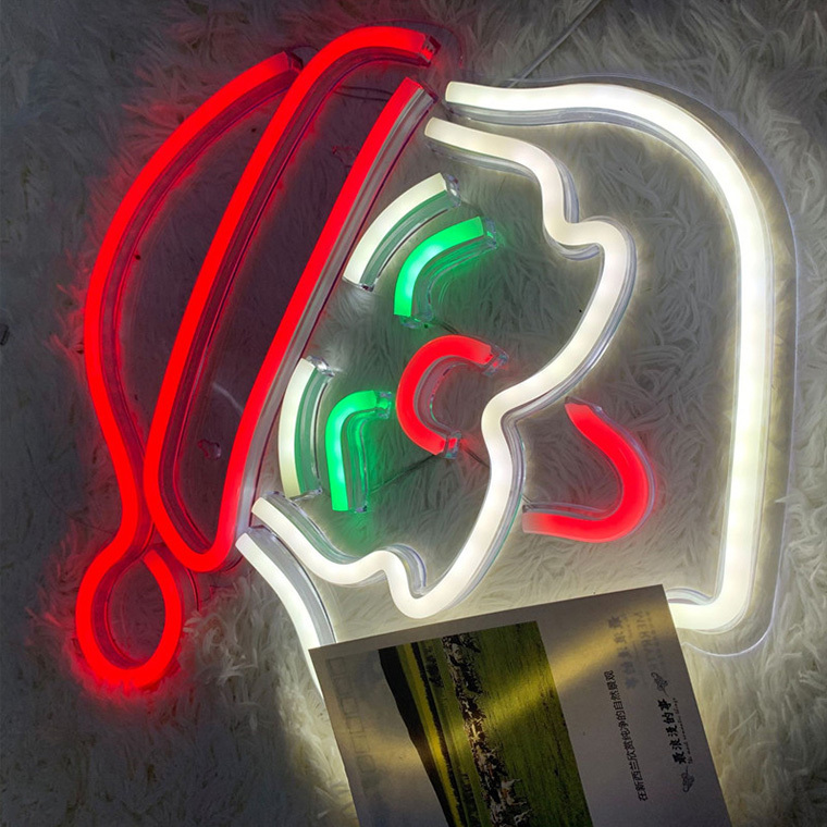 LED ネオンサイン サンタ USB ネオンライト ネオン管 インテリア 