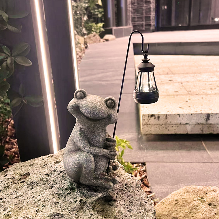 DENKO HOME（電光ホーム） カエル 蛙 ガーデン ソーラー ガーデン