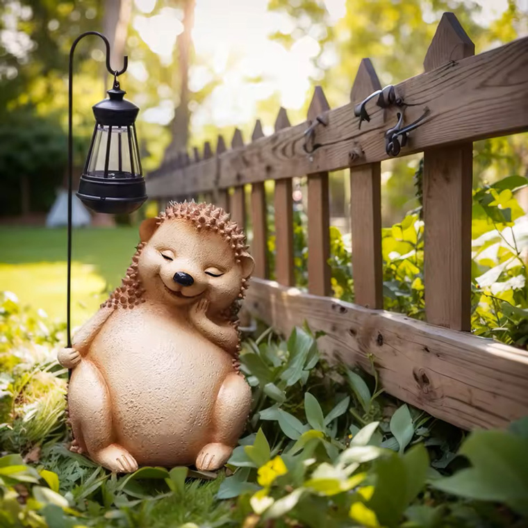 DENKO HOME（電光ホーム） ハリネズミ 針鼠 ランタン ソーラー