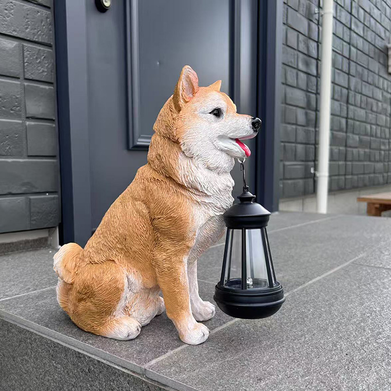 DENKO HOME（電光ホーム） 柴犬 犬 ランタン いぬ イヌ 猛犬 ガーデン