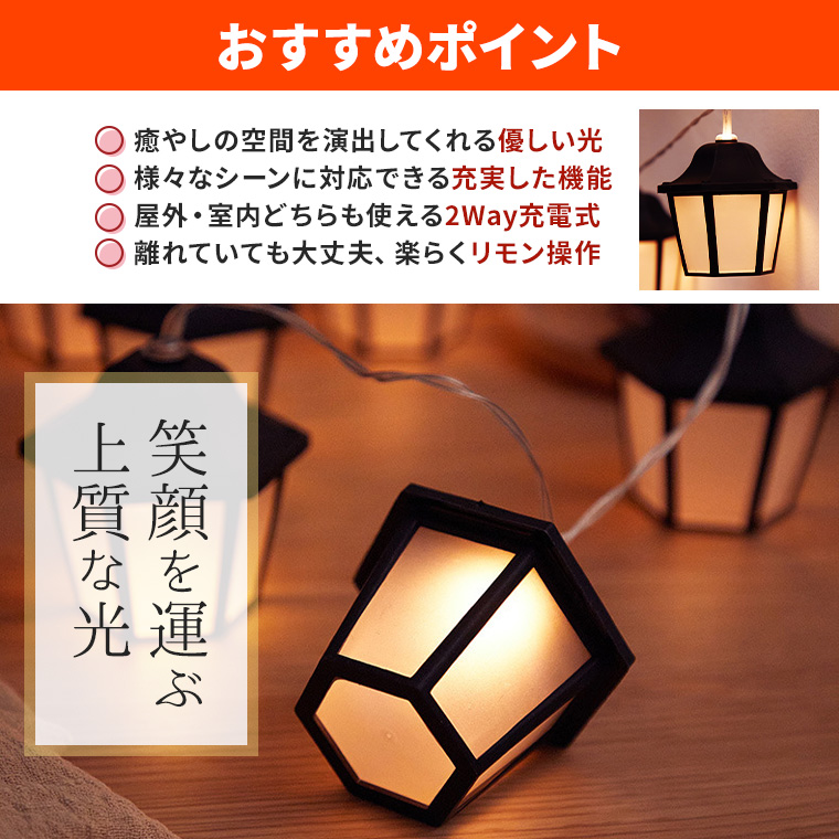 DENKO HOME（電光ホーム） ソーラー イルミネーション ランタン 外灯