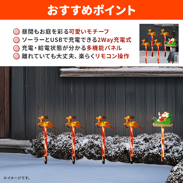 DENKO HOME（電光ホーム） ソーラー イルミネーション クリスマス
