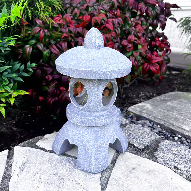 天然自然石灯篭・ロックガーデン灯篭・オブジェ・庭石 DENKO HOME 灯篭 石灯篭 光る ソーラー 石 とうろう 和風 灯籠