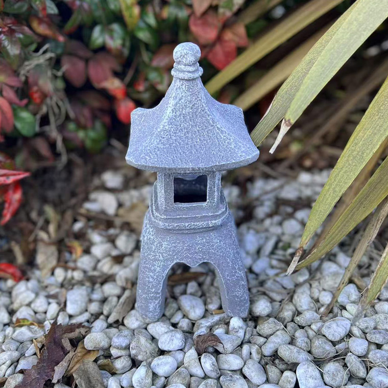 DENKO HOME（電光ホーム） 灯篭 石灯篭 光る ソーラー 石 灯篭 とう