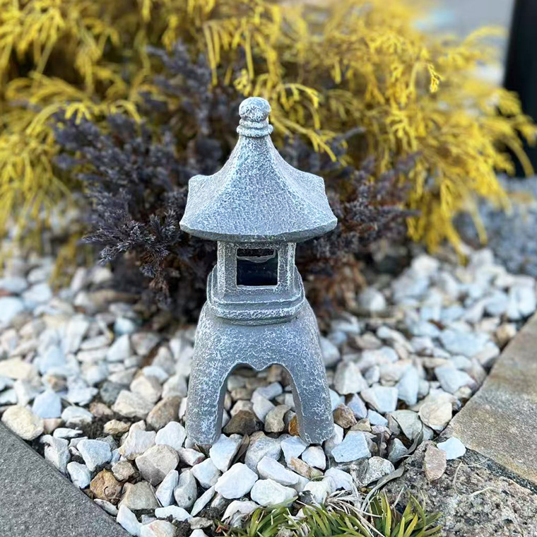 DENKO HOME（電光ホーム） 灯篭 石灯篭 光る ソーラー 石 灯篭 とう