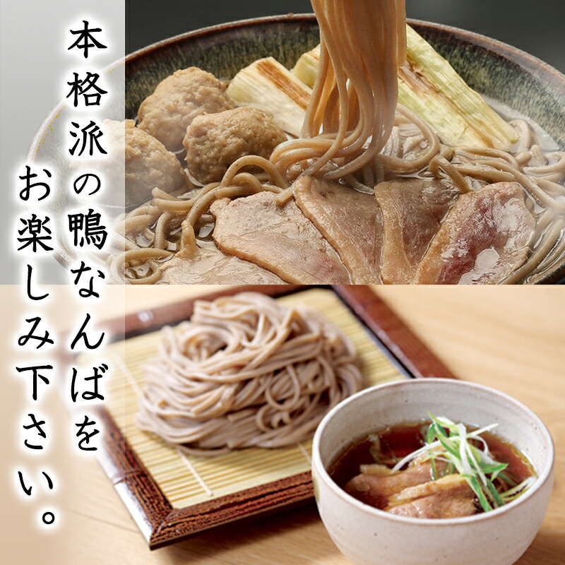 本格派の鴨なんばをお楽しみ下さい