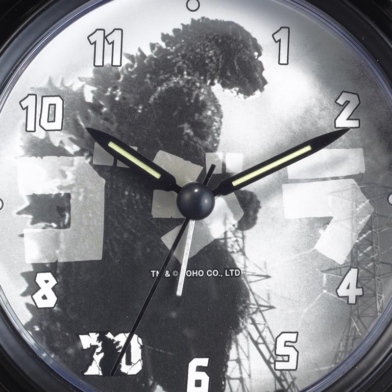 ゴジラ70周年記念 目覚まし時計 ゴジラ Godzilla 70周年 公式 アラーム