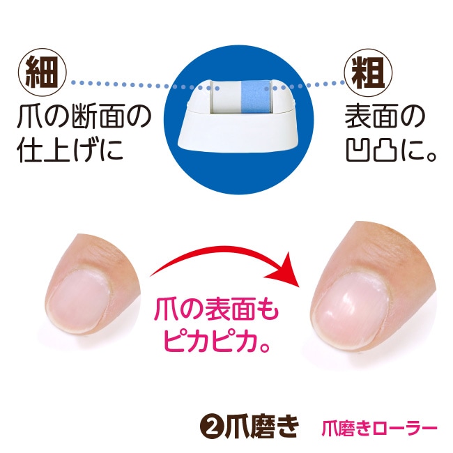 NEW 電動爪削り＆角質ケアセット - 爪切り ネイルケア ネイルカッター
