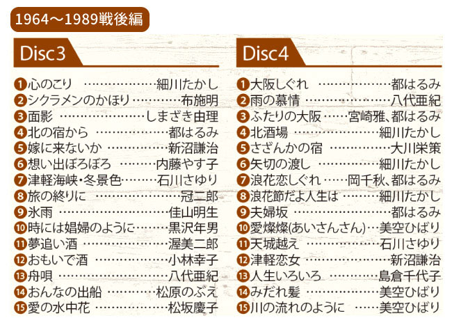 昭和 永遠の名曲大全集＜戦前編＞＜戦後編＞セット CD 12枚組 全180曲