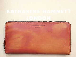 KATHARINE HAMNETT キャサリンハムネット FLUID メンズ ラウンドファスナー長財布 59204