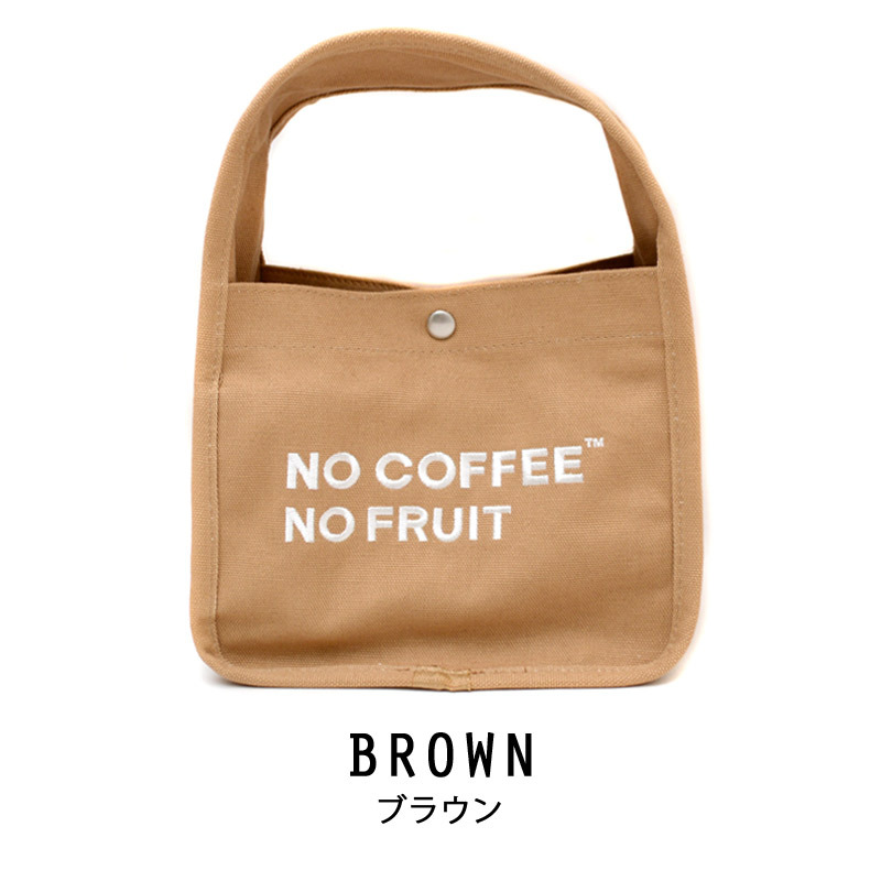 ミニ トートバッグ NO COFFEE コラボ ホルダー 付き カフェ