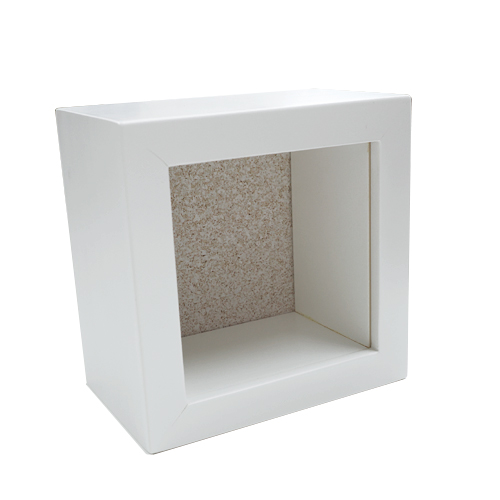 万丈（VANJOH） 木製 キューブボックス 10角 フレーム ブラック