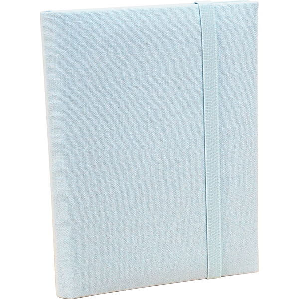 L判 80枚収納 リネンアルバム L80 アイボリー/グレージュ/ネイビー/アクアブルー/チェリーピンク 万丈 フォトアルバム 写真 布 パステル かわいい | 万丈 | 04