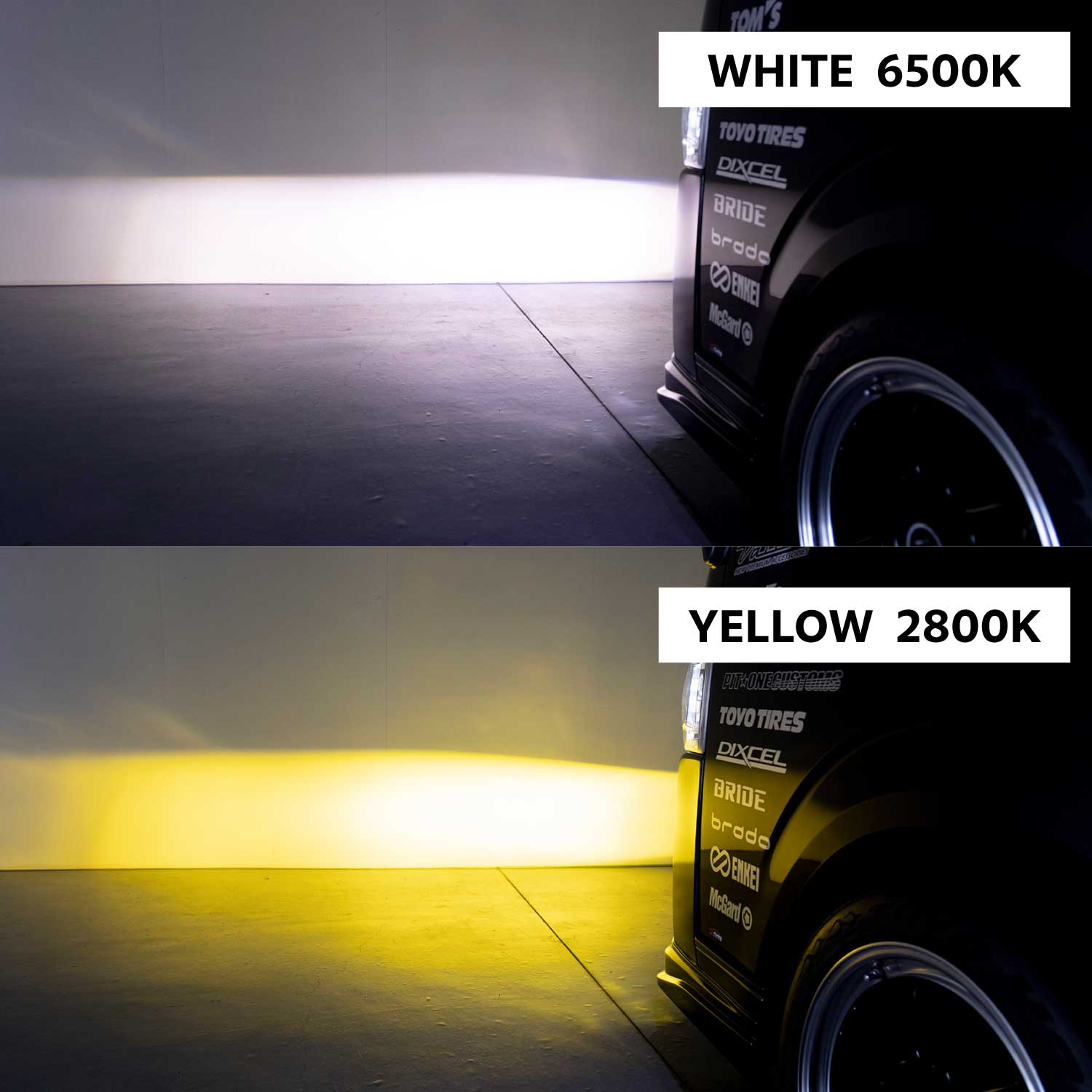 ヴァレンティ Valenti 200系7型ハイエース LEDフォグ専用2色