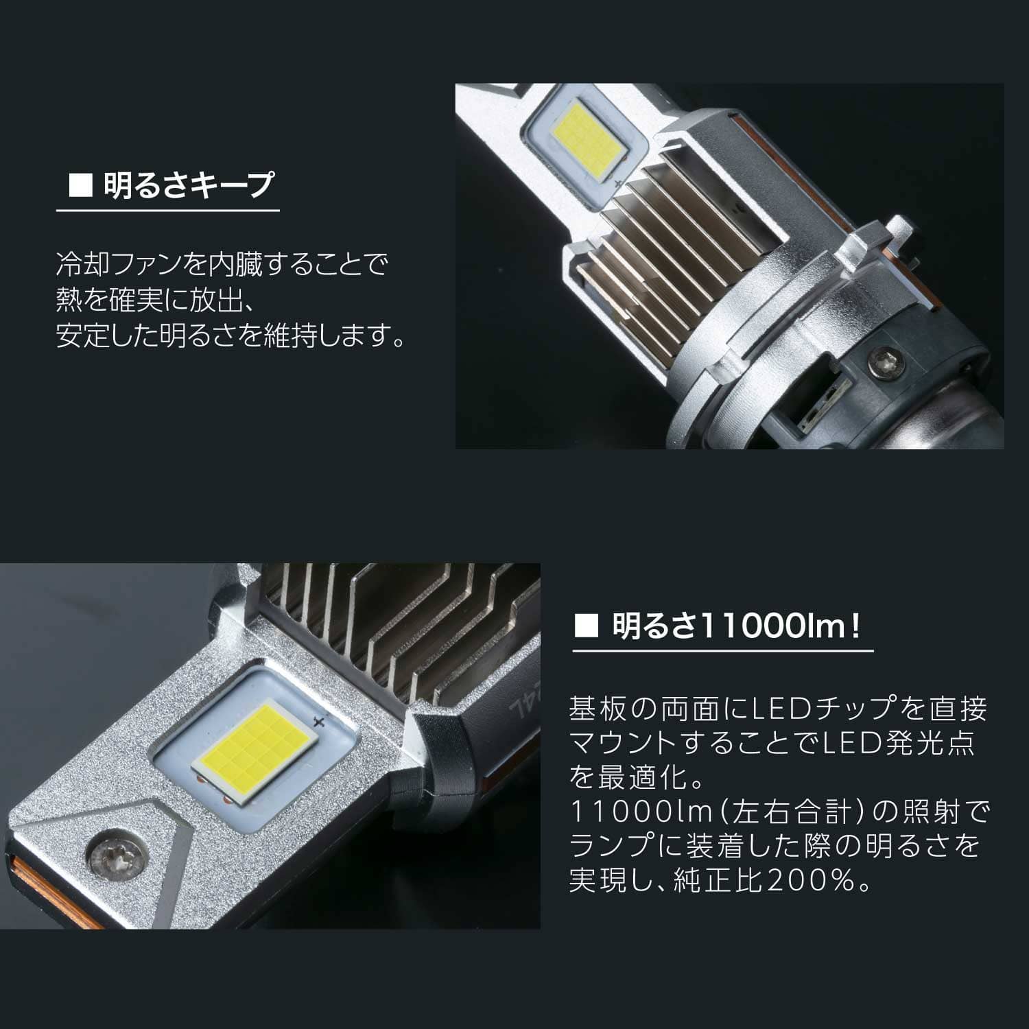 ヴァレンティ（VALENTI） 純正HID交換タイプ LEDヘッドバルブ XE