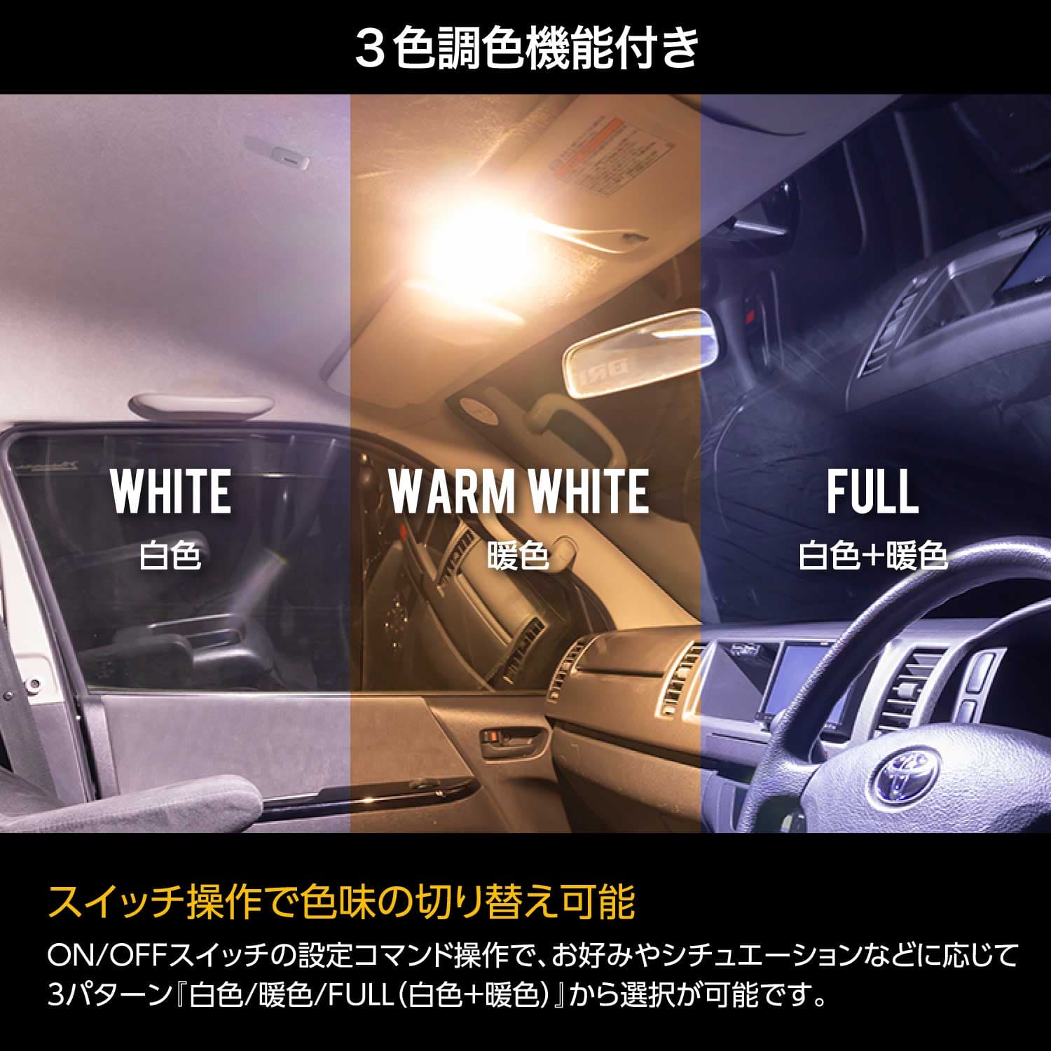 ヴァレンティ（VALENTI） プロボックス用 LEDルームランプセット