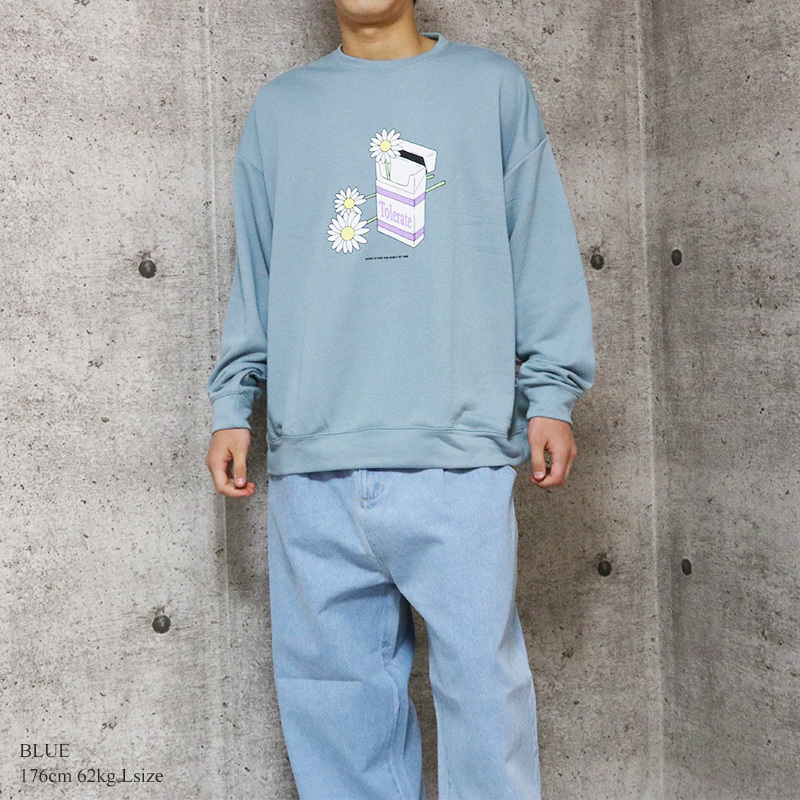 レトロ イラスト プリント スウェット トレーナー メンズ 裏毛 クルーネック ビッグサイズ ビッグシルエット バックプリント 古着系 ストリート系 送料無料 116 004 Valletta 通販 Yahoo ショッピング