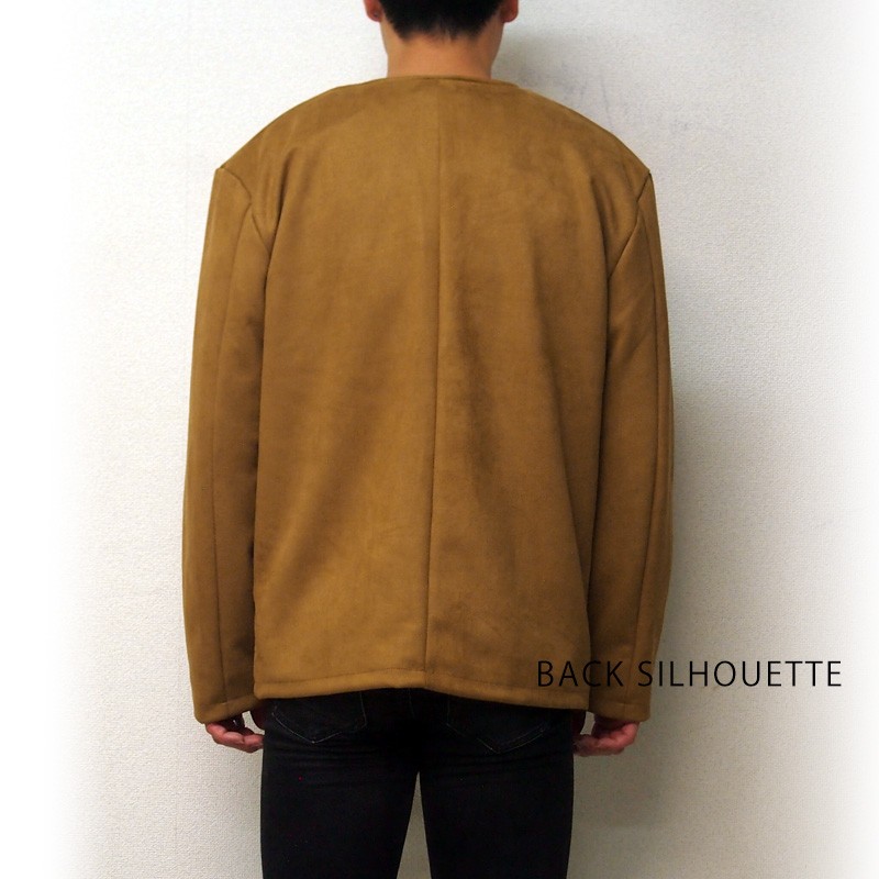 フェイクスエード ノーカラージャケット メンズ ジャケット ゆったり グレー ブラック キャメル アウター トップス 秋 冬 春 きれいめ カジュアル 送料無料 413 5178 Valletta 通販 Yahoo ショッピング