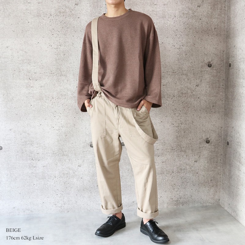 サスペンダー付きパンツ メンズ ワイドパンツ ベイカーパンツ デニムパンツ ツイルパンツ ワイド ユニセックス レトロ 古着系 韓国 ストリート 送料無料 Valletta 通販 Yahoo ショッピング