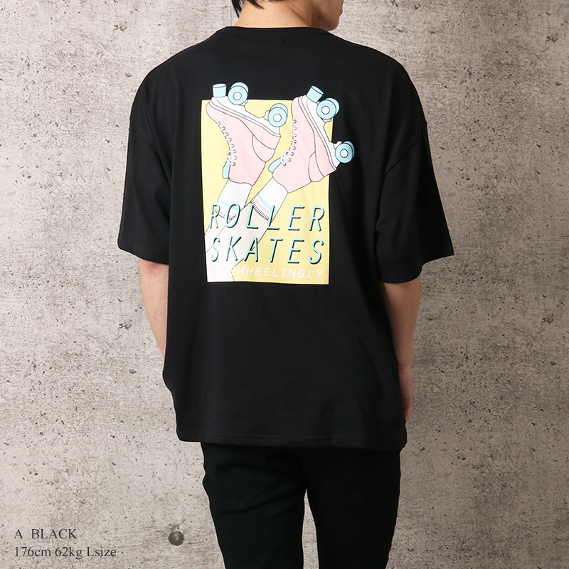 スケボー レトロプリント 半袖 Tシャツ メンズ Tee バックプリント スケートボード ビッグシルエット Usa コットン ストリート 韓国系 古着系 メール便 送料無料 N21 102 Valletta 通販 Yahoo ショッピング