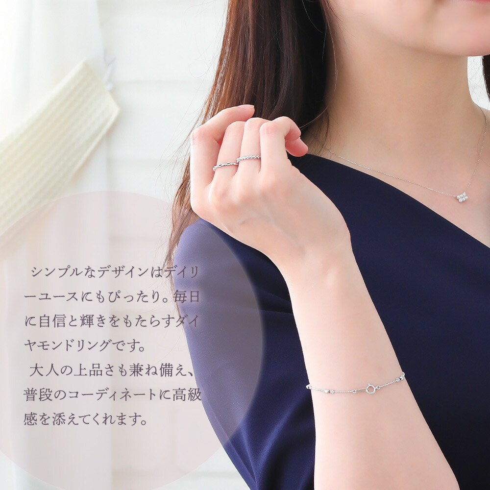 18金Kホワイトゴールド ダイヤモンドリング リング 18金ホワイトゴールド ダイヤモンド Lady 1 Ct