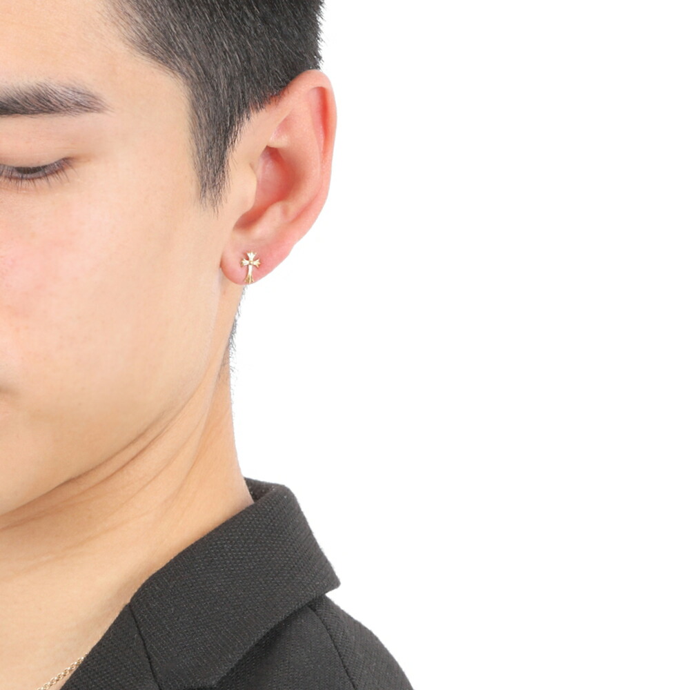 18金 メンズ ピアス 18k 「Akers クロス 」スタッズ イエローゴールド earrings※1個販売（片耳）[K18 YG 十字架 小 10k ポップ 定番 カジュアル シンプル] |  | 11