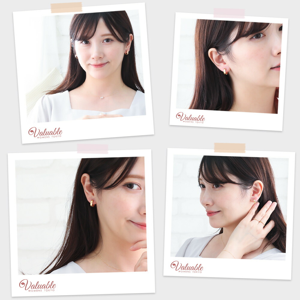 K18 18金 18k フープピアス イエローゴールド片耳　1510♡ b959be91715420f6c6ab12a7f294d5