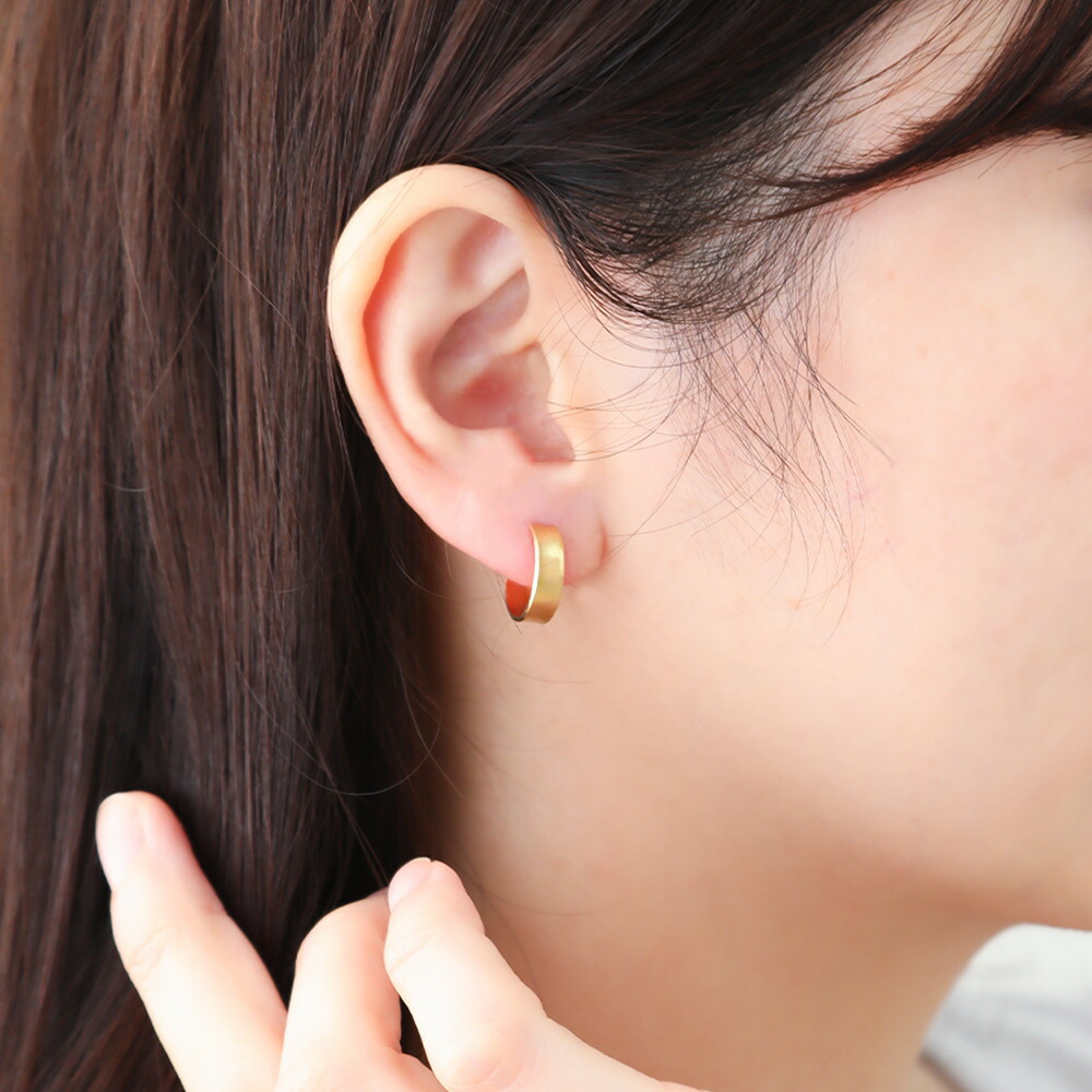 18金 レディース ピアス イエローゴールド 18k 「シャイン