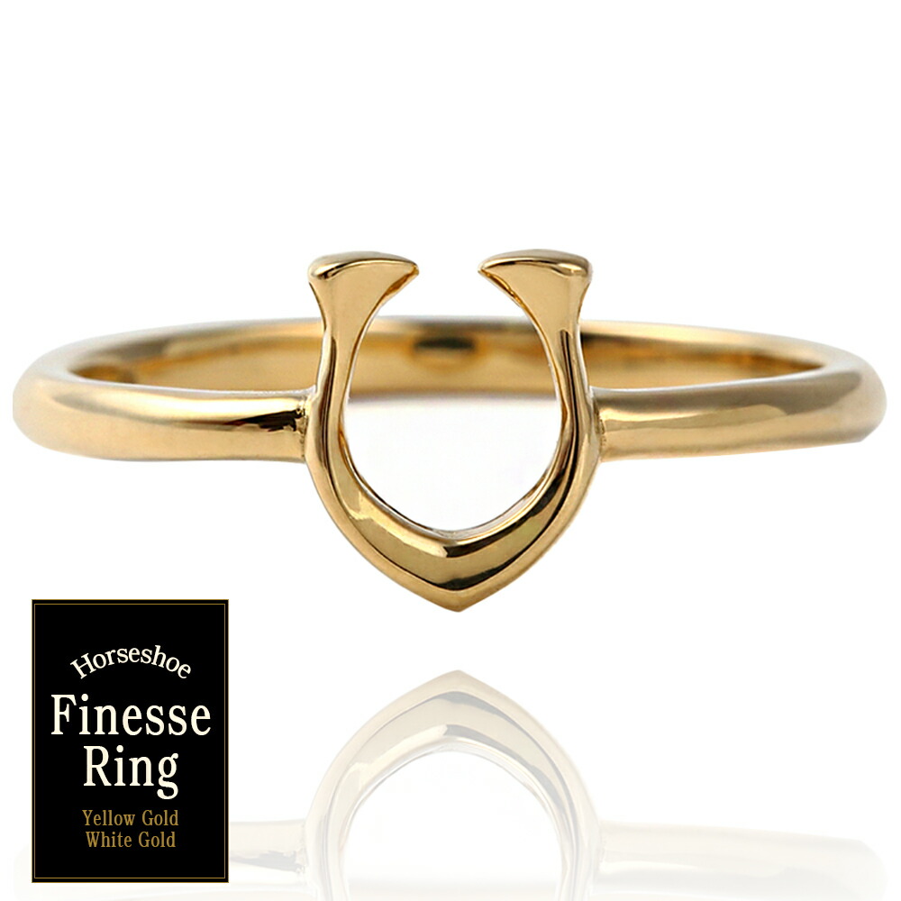 VJ【ブイジェイ】18金 リング メンズ 18k イエローゴールド「ホース