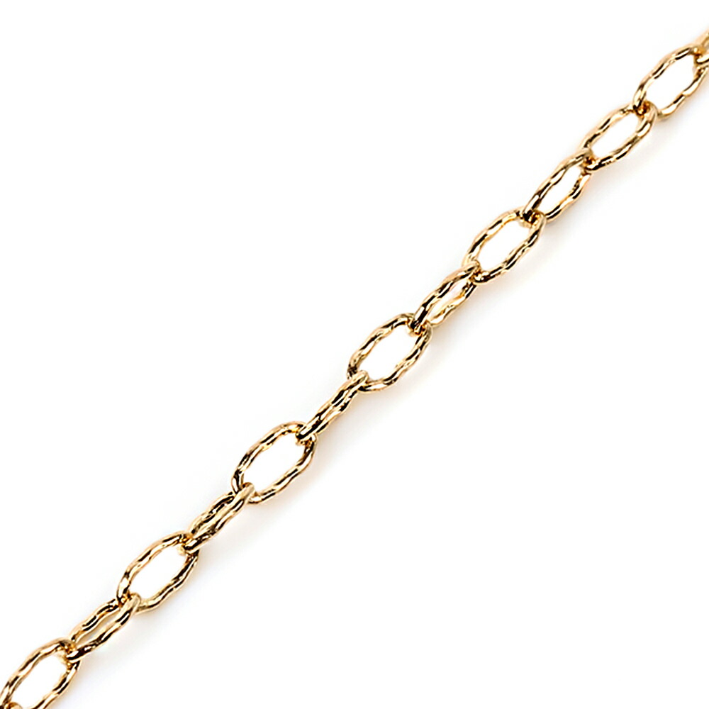 18金 メンズ ネックレス 18k イエローゴールド マリブ チェーン 1.7mm幅 45cm [ツイスト k18 ジュエリー 小豆 アメリカ 細 アズキ ブランド 1.5mm 2mm 10k ]の画像