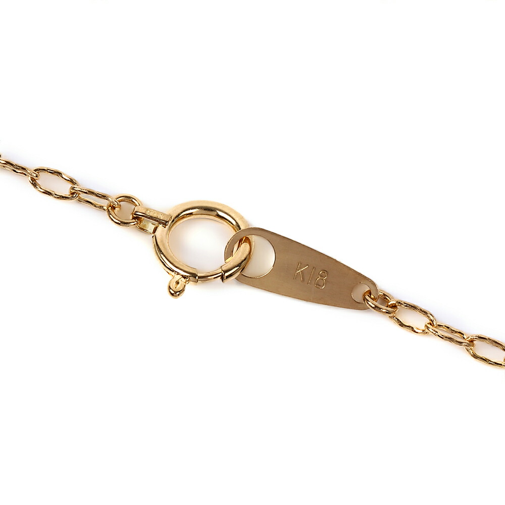 18金 メンズ ネックレス 18k イエローゴールド マリブ チェーン 1.7mm幅 45cm [ツイスト k18 ジュエリー 小豆 アメリカ 細 アズキ ブランド 1.5mm 2mm 10k ]の画像