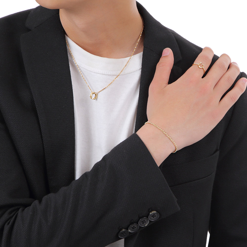 18金 ブレスレット 18k メンズ イエローゴールド Royal ロール
