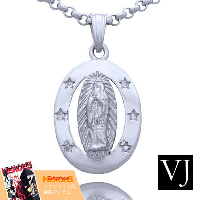 VJ【ブイジェイ】 18金 メンズ ネックレス K18 ホワイトゴールド