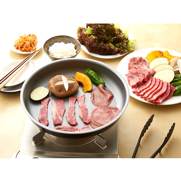 焼き肉プレート兼用ダイヤコートフライパン/28cm IH対応 取っ手 ハンドル 着脱式/｜value｜12