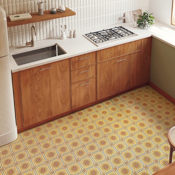 サンゲツ（SANGETSU） クッションフロア タイル柄 北欧 リメイクシート