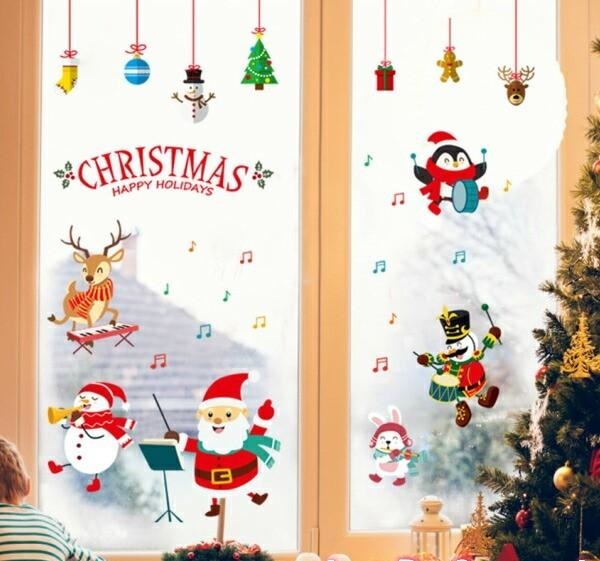 ⭐️❤️クリスマス ステッカー 飾り ウォールステッカー デカール ウォールステッカー クリスマス サンタクロース ステッカー クリスマス