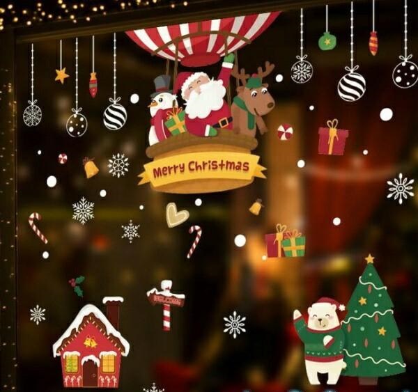 ウォールステッカー クリスマス サンタ クリスマスツリー ステッカー
