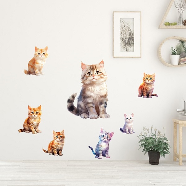 ウォールステッカー 猫 可愛い 動物 おしゃれ...の詳細画像1