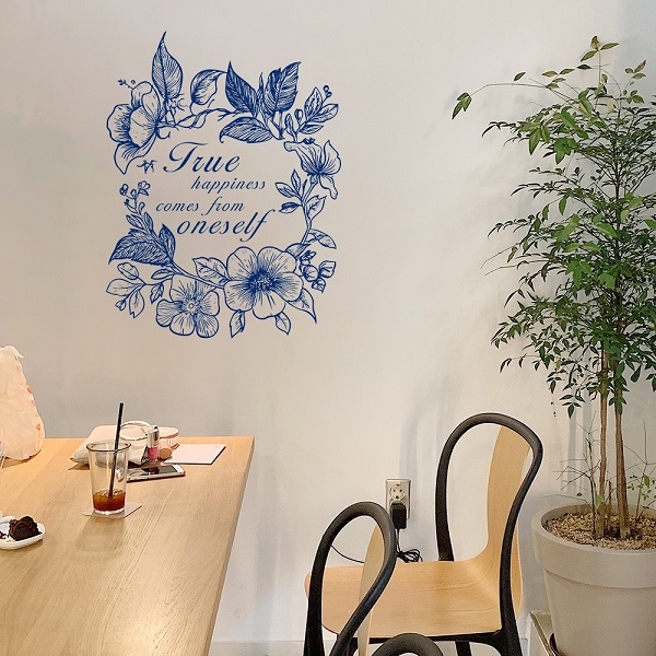ウォールステッカー おしゃれ 花 リース 植物 ハイビスカス 南国 