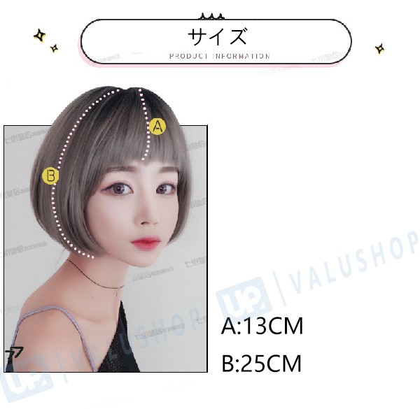 テレビで話題 カツラ コスプレ レディース たい熱 ショートヘア 小顔 ハロウィン